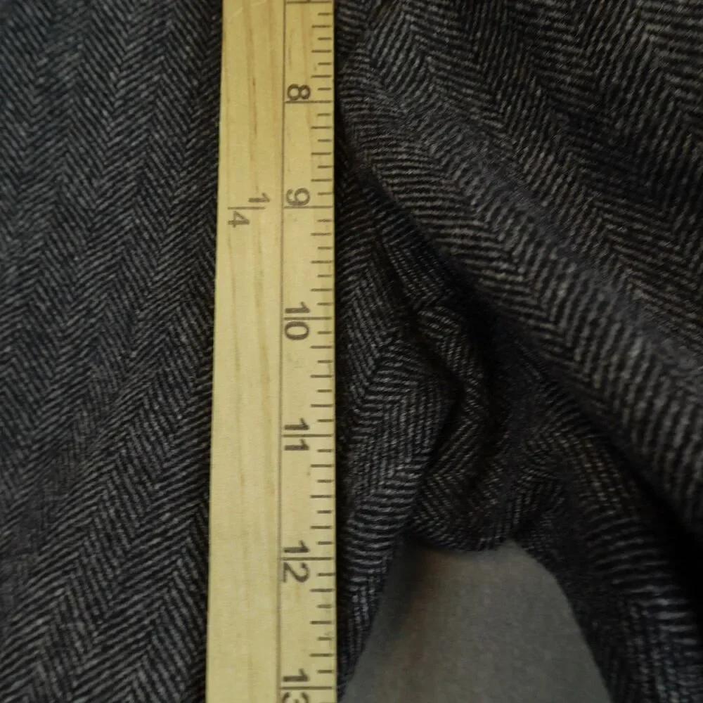 J Crew Bowery Slim Tweed Wool Herringbone Pants Mens 32x34 Gray